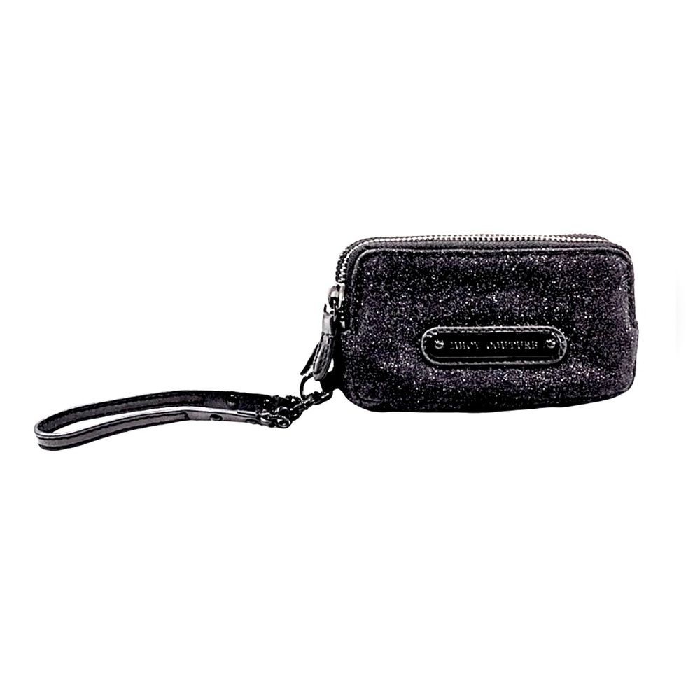 Juicy Couture Black Glitter‎ Wristlet Bag Wallet